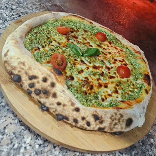 Pizza ricotta e spinaci
