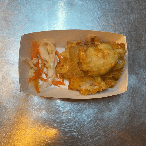 Chinese garnalen op toast