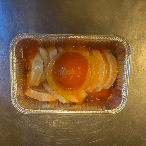 Gestoomde kip met ananas en zoetzure saus