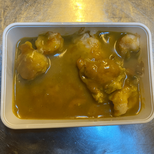 Omelet met Chinese garnalen