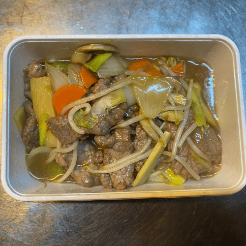 Rundslapjes met groenten