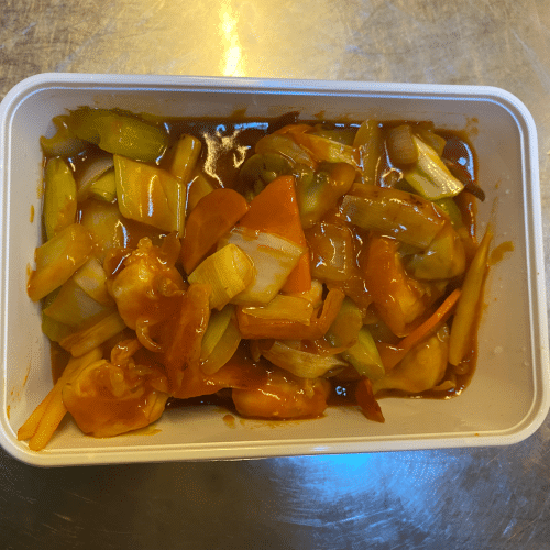 Scampi's met tomatensaus