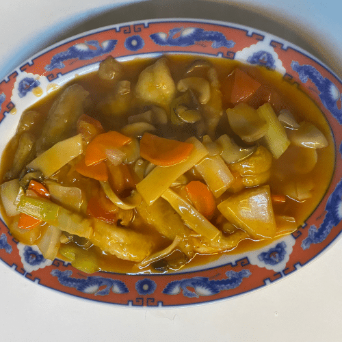 Tongfilet met groenten