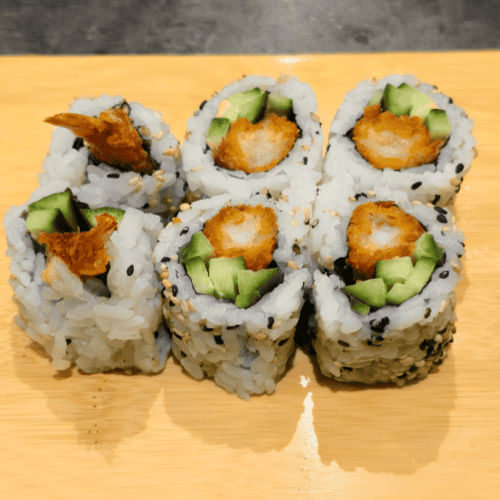 California Tempura concombre sauce épicée