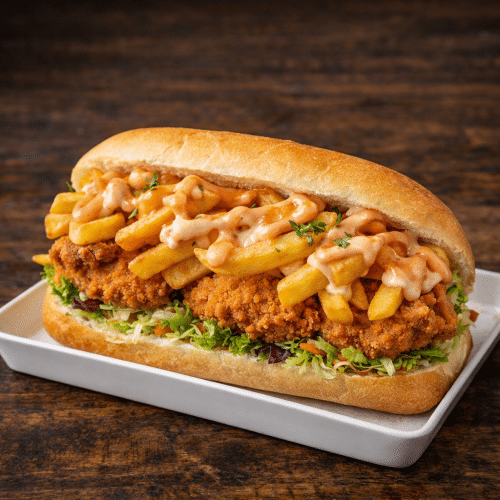 Mitraillette tenders de poulet