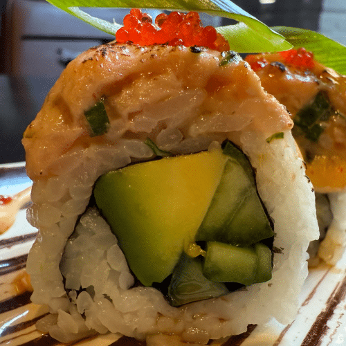 BBQ Salmon Roll (8 stuks)