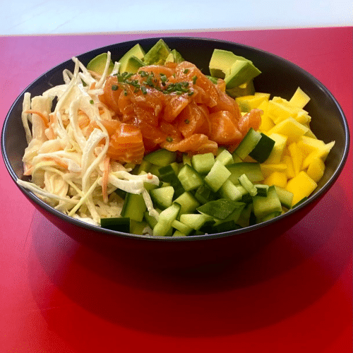 Poké fresh salmon