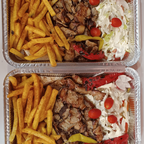 Assiette pita poulet