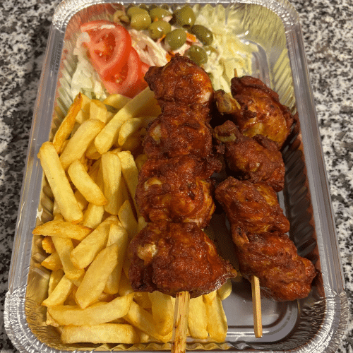 Assiette brochette de pilon