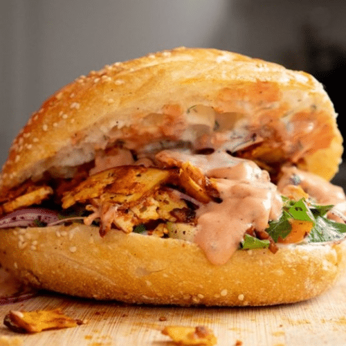 Pain turc pitta poulet