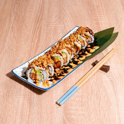 Crunchy salmon spicy