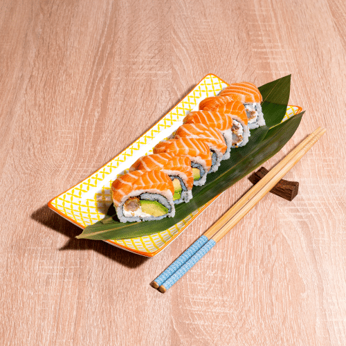 Salmon & scampi fusion