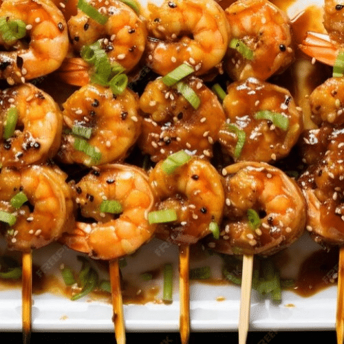 Verse scampi saté