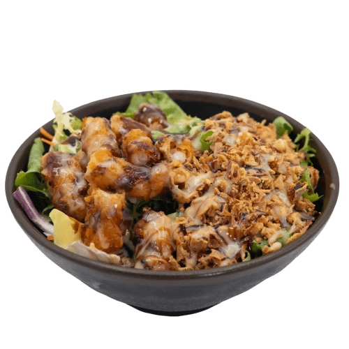 Salade de scampis frits