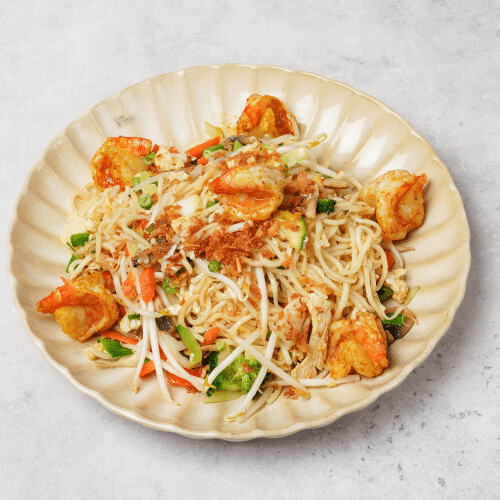 Wok scampi