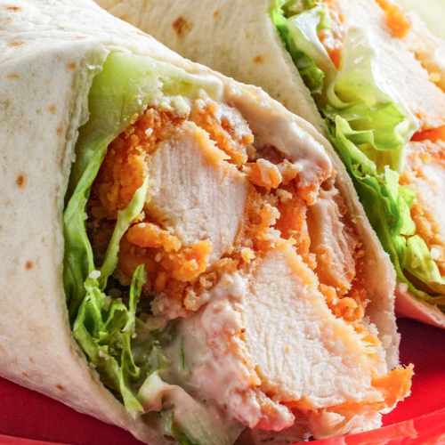 Crispy chicken wrap