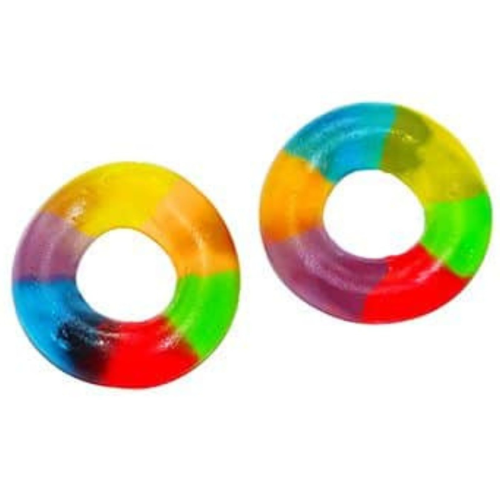 Anneaux de gelée arc-en-ciel (Halal) 50g