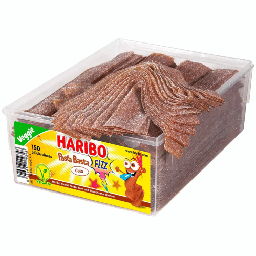 Haribo Pasta Basta Cola Fizz Vegan Ruban Tapis 50g
