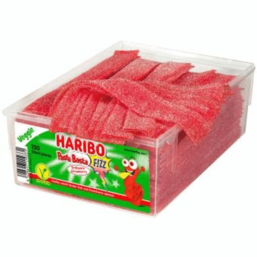 Haribo Pasta Basta Fizz Tapis Fraise Vegan 50g