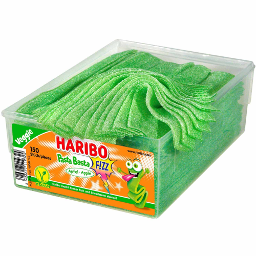 Haribo Pasta Basta Fizz Tapis Pomme Vegan 50g