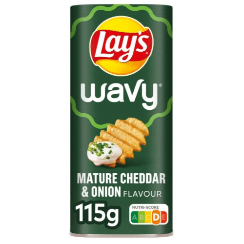 Lays Wavy Mature Cheddar & Onion 115gr