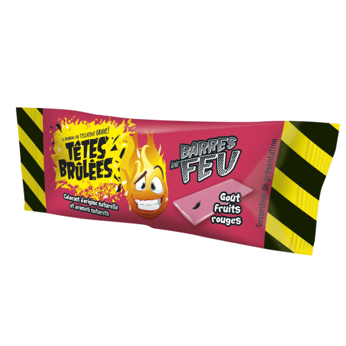Tete Brulee barres de feu fruits rouges (5 barres)