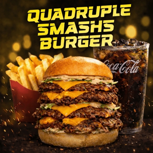 Menu quadruple smash