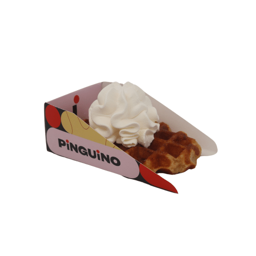 Liège Waffle With Whipped Cream