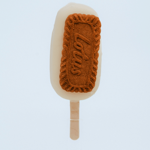 White Chocolate Biscoff ice pop