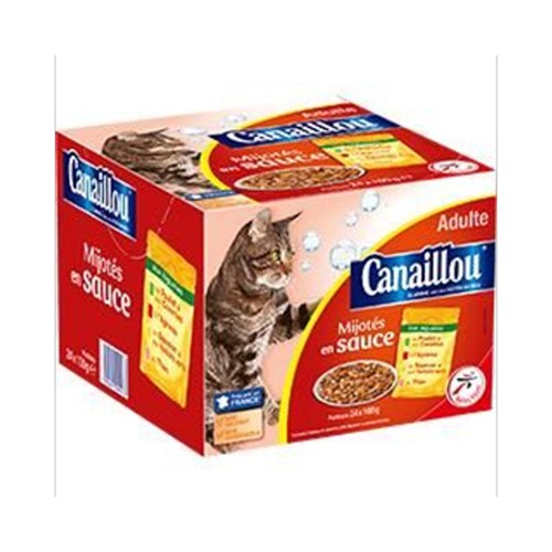 Mijotés en sauce viande & poisson pour chat adulte