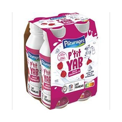 P'tit Yab - Yaourt à boire saveur framboise
