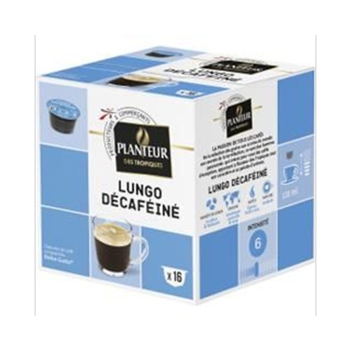 Capsules de café compatibles Dolce Gusto moulu Lungo décaféiné