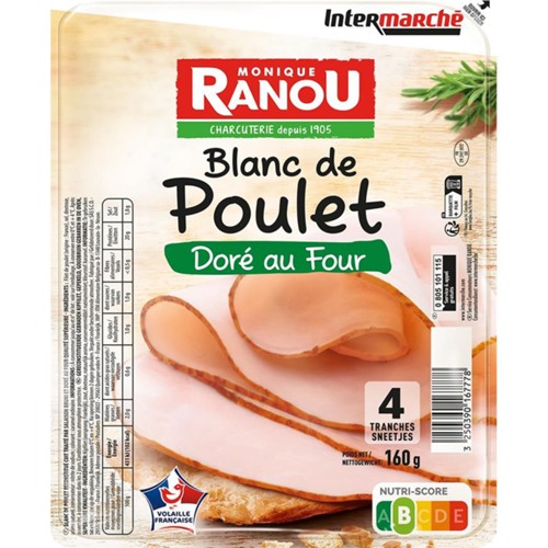 Blanc de poulet doré au four