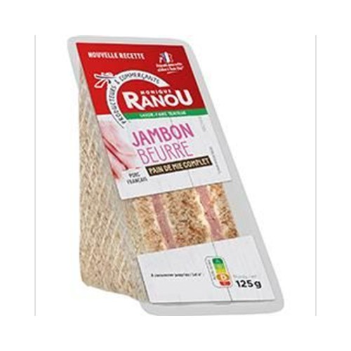 Sandwich jambon supérieur beurre - Mon Snack !