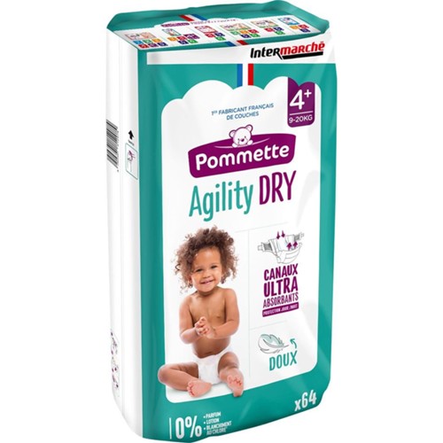 Couches bébé taille 4+ (9-20 kg)