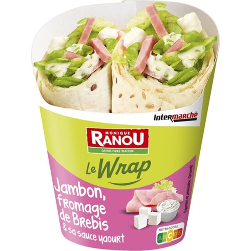 Wrap jambon feta sauce yaourt