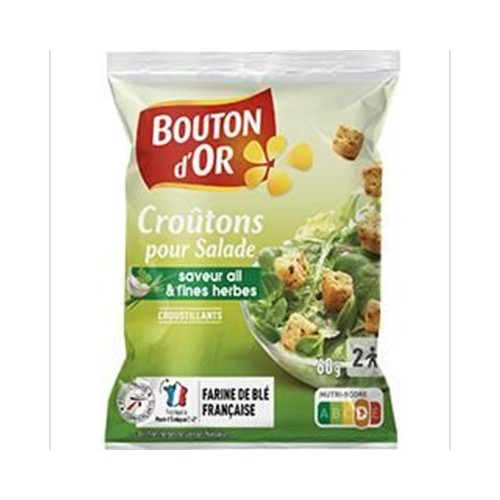 Croûtons pour salade saveur ail & fines herbes