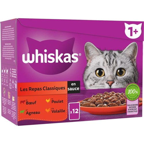 Pâtée pour chat les repas classique en sauce