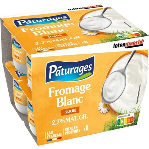 Fromage blanc sucré 3% MG