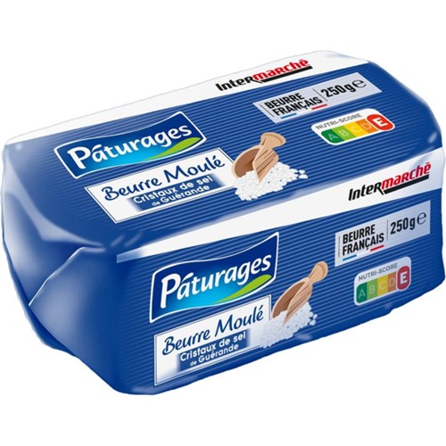 Beurre moulé cristaux de sel de Guérande