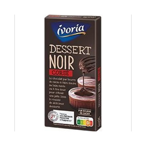 Chocolat noir dessert corsé