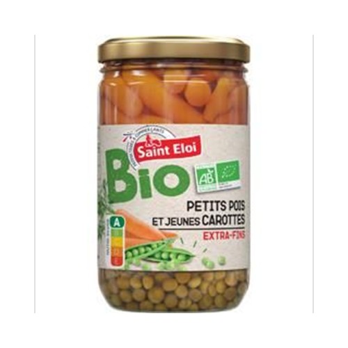 Petits pois et jeunes carottes extra fins BIO
