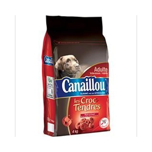 Croquettes Les Croc Tendres riches en boeuf pour chiens