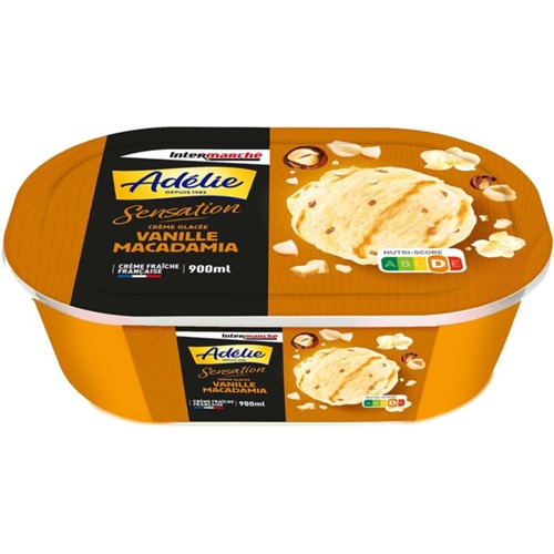 Crème glacée vanille macadamia