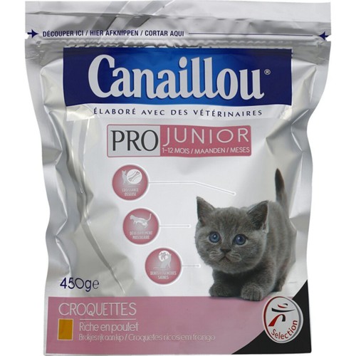 Croquettes Pro Junior au poulet, de 1 à 12 mois pour chatons