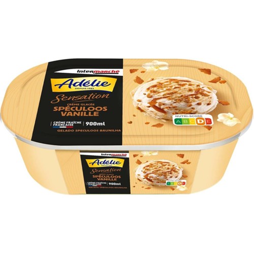 Crème glacée au spéculoos vanille