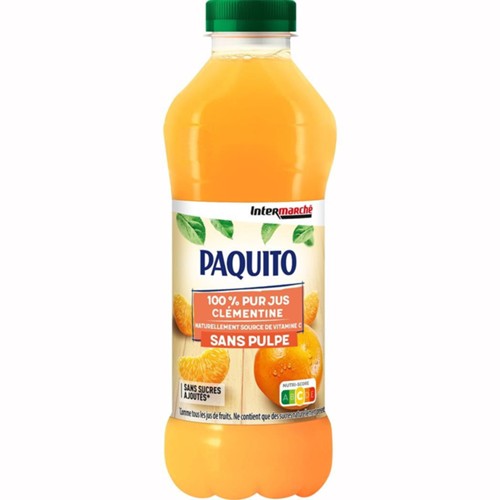 100% pur jus clémentine sans pulpe