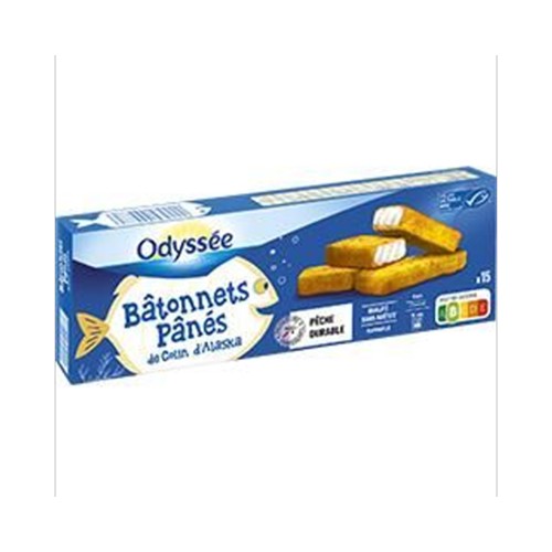 Bâtonnets panés de colin d'Alaska