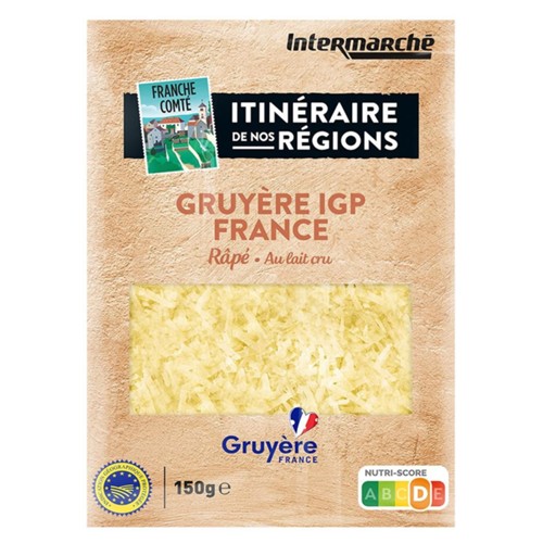 Gruyère IGP France râpé