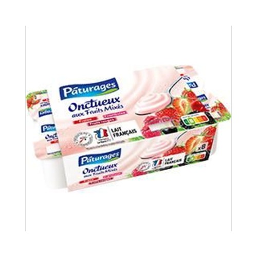 Yaourt Onctueux aux fruits mixés, fruits rouges